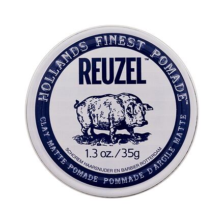 Reuzel Hollands Finest Pomade Clay Matte Pomade matná jílová pomáda na vlasy 35 g 35 g pre mužov