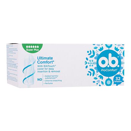 o.b. ProComfort Super Plus tampony se snadným zaváděním a vyjímáním 32 ks