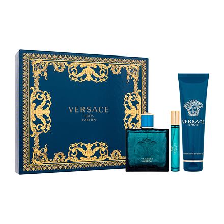 Versace Eros : parfém 100 ml + parfém 10 ml + sprchový gel 150 ml pro muže
