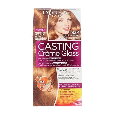 L'Oréal Paris Casting Creme Gloss barva na vlasy 48 ml odstín 834 Hot Caramel pro ženy