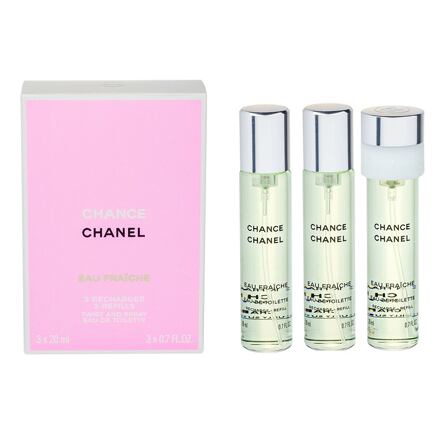 Chanel Chance Eau Fraîche 3x20 ml toaletní voda náplň pro ženy