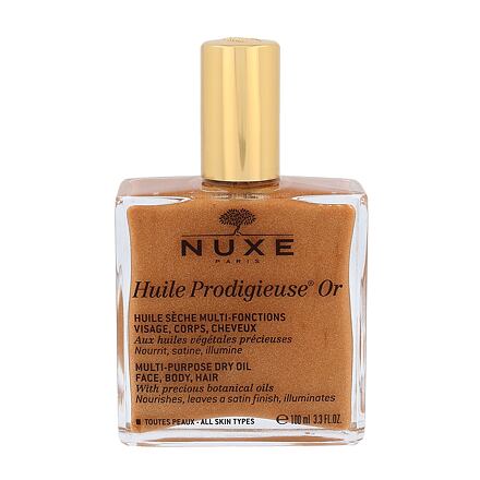 NUXE Huile Prodigieuse Or multifunkční suchý olej se třpytkami na obličej, tělo a vlasy 100 ml pro ženy