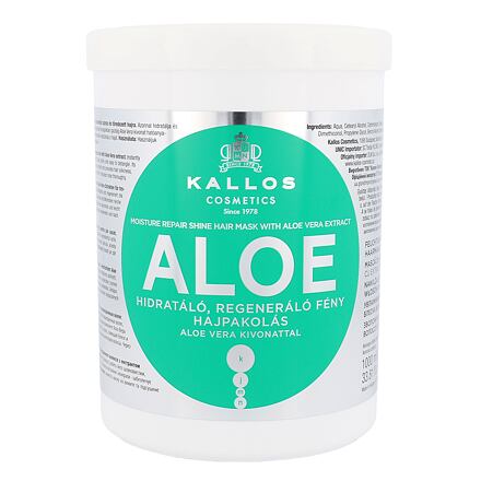 Kallos Cosmetics Aloe Vera regenerační maska pro poškozené vlasy 1000 ml pro ženy