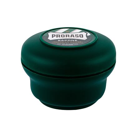 PRORASO Green Shaving Soap In A Jar tuhé mýdlo na holení s mentolem a eukalyptem 150 ml pro muže