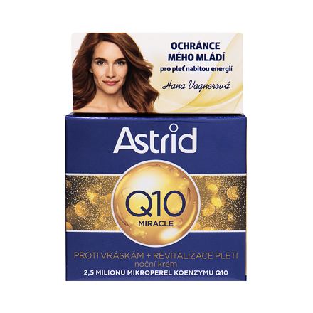 Astrid Q10 Miracle noční krém proti vráskám 50 ml pro ženy