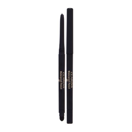 Clarins Waterproof Pencil voděodolná tužka na oči 0.29 g odstín 01 Black Tulip