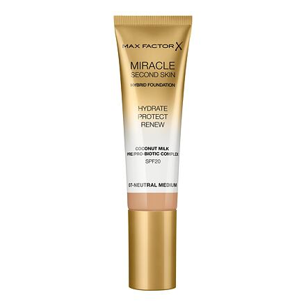 Max Factor Miracle Second Skin SPF20 hydratační make-up 30 ml odstín 07 Neutral Medium