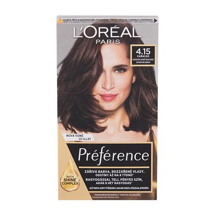 L'Oréal Paris Préférence barva na vlasy 60 ml odstín 4.15-M1 Caracas pro ženy