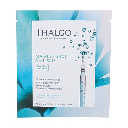 Thalgo Shot Mask Thirst Quenching hydratační plátýnková maska 20 ml pro ženy