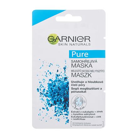 Garnier Skin Naturals Pure Self-Heating Mask samohřejivá čisticí maska 12 ml pro ženy