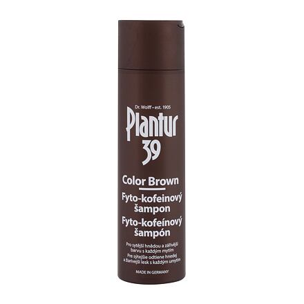 Plantur 39 Phyto-Coffein Color Brown barevný fyto-kofeinový šampon pro hnědý odstín vlasů 250 ml 250 ml pre ženy