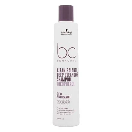 Schwarzkopf Professional BC Bonacure Clean Balance Tocopherol Shampoo hloubkově čisticí šampon 250 ml pro ženy