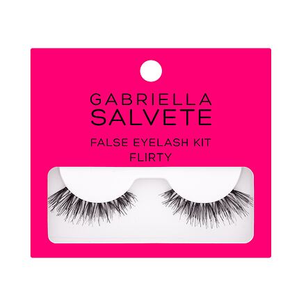 Gabriella Salvete False Eyelash Kit Flirty : umělé řasy 1 pár + lepidlo na řasy 1 g