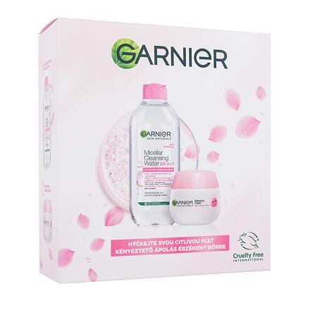 Garnier Skin Naturals Rose Cream Gift Set : denní pleťový krém Skin Naturals Rose Cream 50 ml + micelární voda Skin Naturals Micellar Cleansing Water All-In-1 400 ml pro ženy