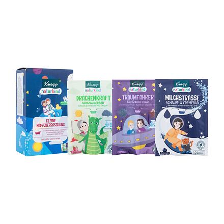 Kneipp Kids Small Bath Surprise : sůl do koupele Dragon Power 40 g + sůl do koupele Dream Driver 40 g + pěna do koupele Milky Way 40 ml pro děti