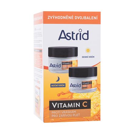 Astrid Vitamin C Duo Set : denní pleťový krém Vitamin C Day Cream 50 ml + noční pleťový krém Vitamin C Night Cream 50 ml pro ženy