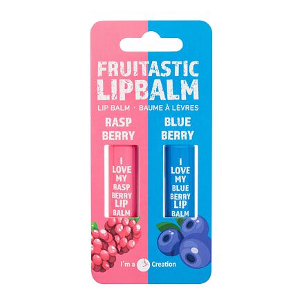 2K Fruitastic : balzám na rty 4,2 g Raspberry + balzám na rty 4,2 g Blueberry