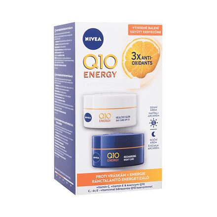 Nivea Q10 Energy Duo Pack : denní pleťový krém Q10 Energy SPF15 50 ml + noční pleťový krém Q10 Energy 50 ml pro ženy