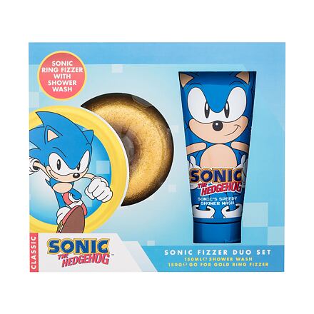 Sonic The Hedgehog Bath Fizzer Duo Set : bomba do koupele 150 g + sprchový gel Sonic´s Speedy 150 ml