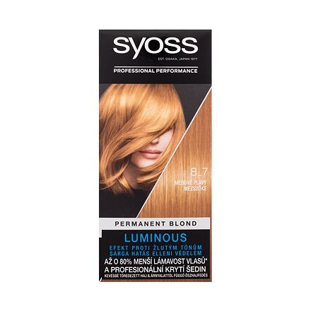 Syoss Permanent Coloration permanentní barva na vlasy 50 ml odstín 8-7 Honey Blond pro ženy