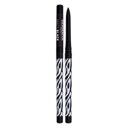 Dermacol Black Sensation Matte Black matná tužka na oči 0.35 g odstín Black