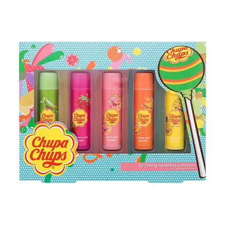 Chupa Chups Lip Balm Lip Licking Collection dárková sada balzám na rty 5 x 4 g