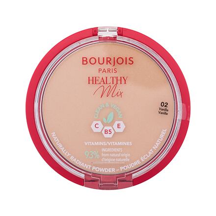 BOURJOIS Paris Healthy Mix Clean & Vegan Naturally Radiant Powder rozjasňující pudr 10 g odstín 02 Vanilla