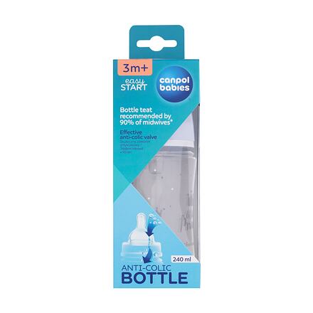 Canpol babies Royal Baby Easy Start Anti-Colic Bottle Little Prince 3m+ kojenecká lahev 240 ml