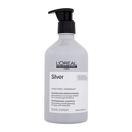 L'Oréal Professionnel Silver Professional Shampoo šampon pro oživení bílých a šedivých vlasů 500 ml pro ženy