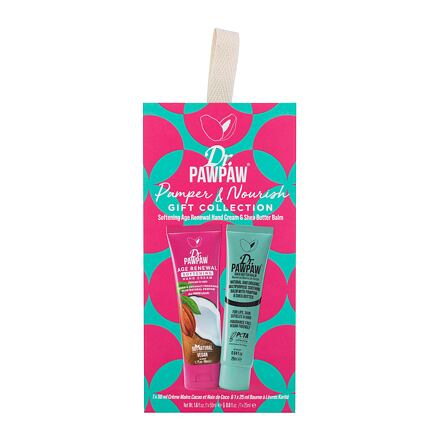 Dr. PAWPAW Pamper & Nourish Gift Collection : krém na ruce Age Renewal Softening Hand Cream 50 ml + balzám na rty a tváře Shea Butter Balm 25 ml pro ženy