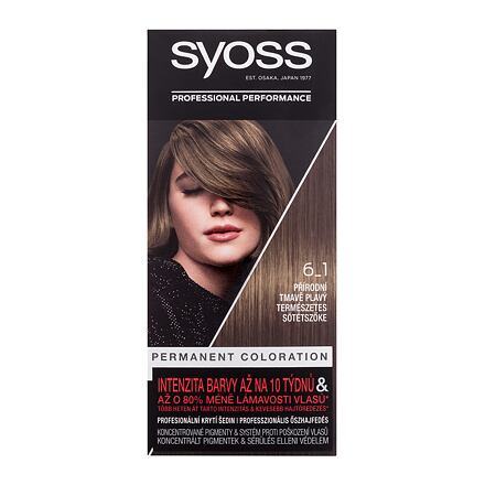 Syoss Permanent Coloration permanentní barva na vlasy 50 ml odstín 6-1 Natural Dark Blonde pro ženy