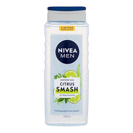 Nivea Men Citrus Smash Shower Gel osvěžující sprchový gel na tělo, vlasy i obličej 500 ml pro muže