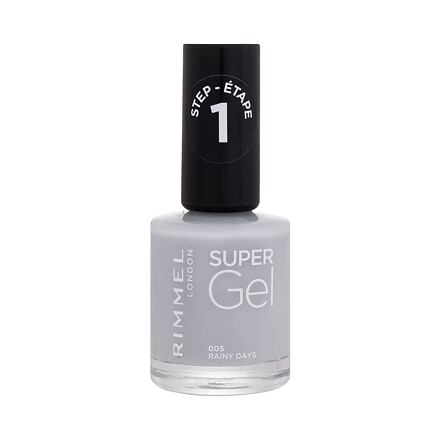 Rimmel London Super Gel STEP1 gelový lak na nehty 12 ml odstín 005 Rainy Days