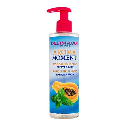 Dermacol Aroma Moment Papaya & Mint Tropical Liquid Soap osvěžující tekuté mýdlo na ruce 250 ml unisex