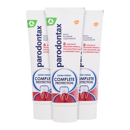Parodontax Complete Protection Extra Fresh Trio osvěžující zubní pasta pro ochranu dásní 3x75 ml