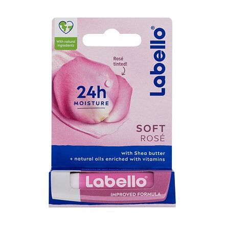 Labello Soft Rosé 24h Moisture Lip Balm balzám na rty s jemným růžovým nádechem 4.8 g