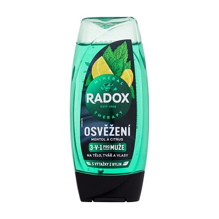 Radox Refreshment Menthol And Citrus 3-in-1 Shower Gel osvěžující sprchový gel 225 ml pro muže