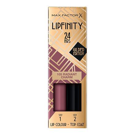 Max Factor Lipfinity 24HRS Lip Colour dlouhotrvající rtěnka s balzámem 4.2 g odstín 105 radiant charm