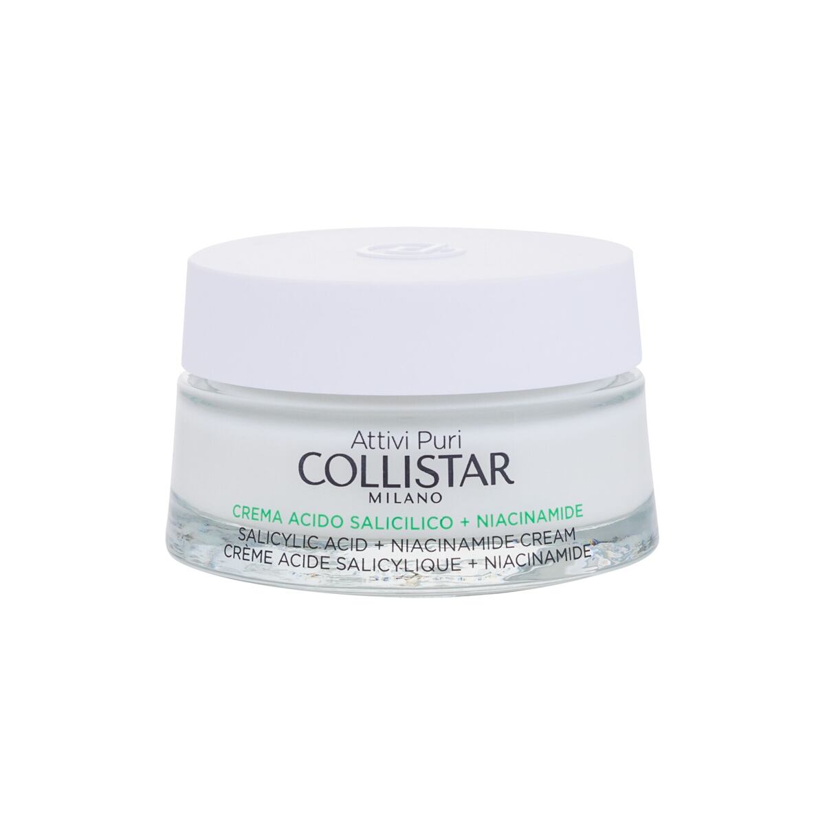 Collistar Pure Actives (Attivi Puri) Salicylic Acid + Niacinamide Cream pleťový krém proti nadměrné tvorbě kožního mazu 50 ml 50 ml pre ženy