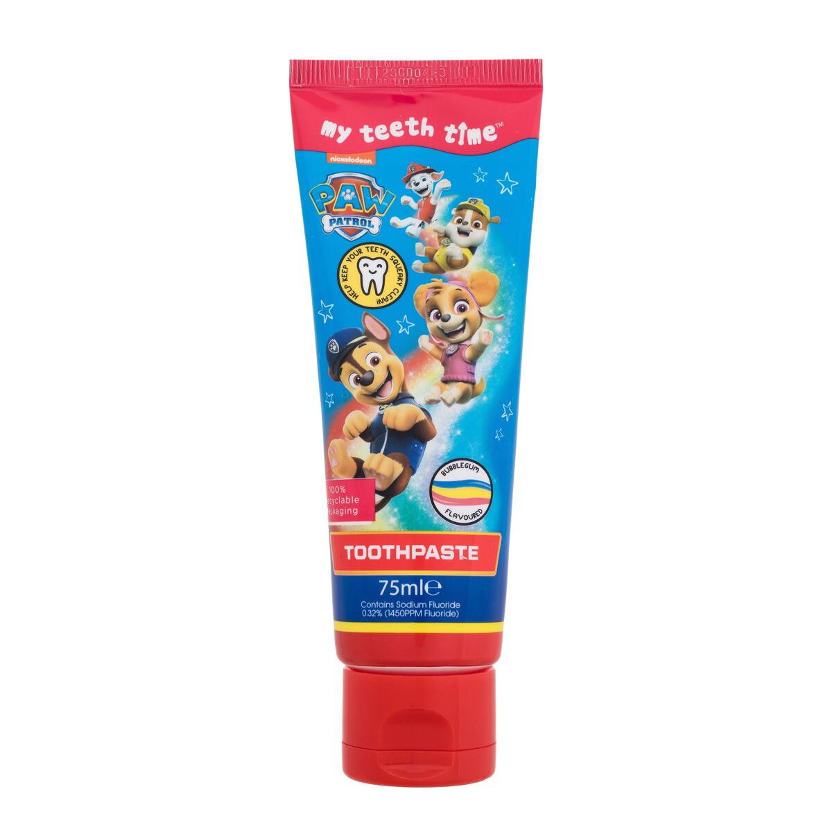 Nickelodeon Paw Patrol Toothpaste Bubblegum zubní pasta s příchutí žvýkačky 75 ml