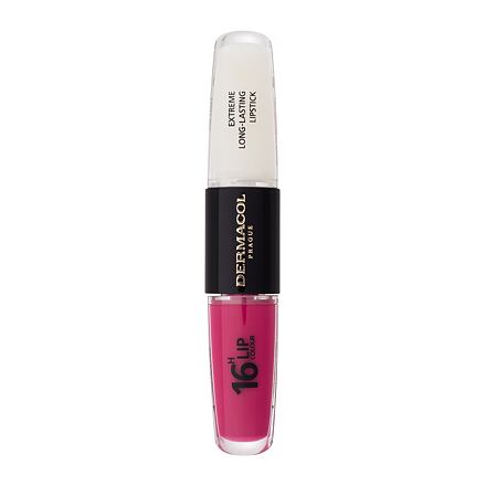 Dermacol 16H Lip Colour Extreme Long-Lasting Lipstick dlouhotrvající rtěnka a lesk na rty 2v1 8 ml odstín 8