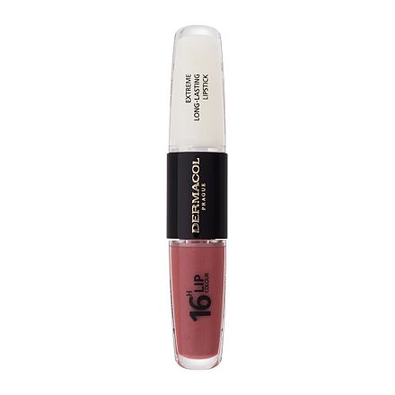 Dermacol 16H Lip Colour Extreme Long-Lasting Lipstick dlouhotrvající rtěnka a lesk na rty 2v1 8 ml odstín 33