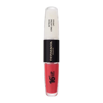 Dermacol 16H Lip Colour Extreme Long-Lasting Lipstick dlouhotrvající rtěnka a lesk na rty 2v1 8 ml odstín 36