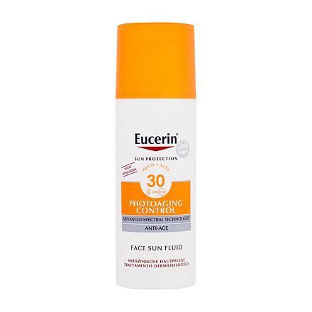 Eucerin Sun Protection Photoaging Control Face Sun Fluid SPF30 opalovací emulze na obličej proti vráskám 50 ml pro ženy