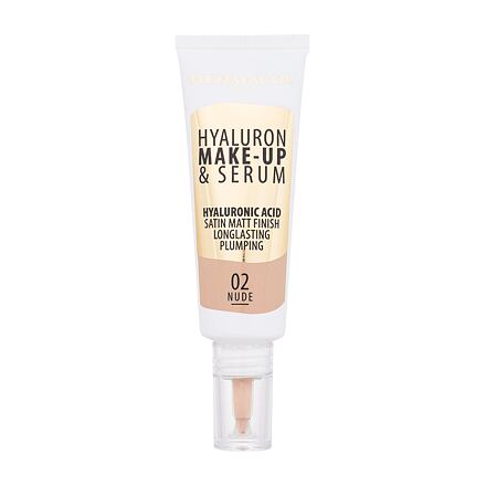 Dermacol Hyaluron Make-Up & Serum pečující tekutý make-up 25 g odstín 02 Nude