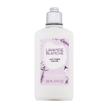 L'Occitane Lavande Blanche jemné tělové mléko s levandulovým olejem 250 ml pro ženy