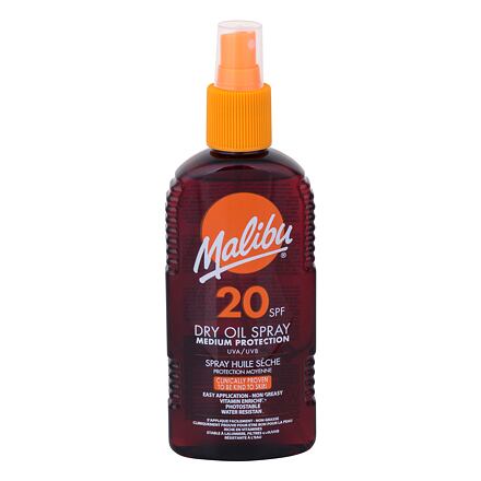 Malibu Dry Oil Spray SPF20 voděodolný sprej na opalování 200 ml