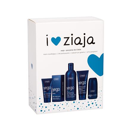 Ziaja Men (Yego) : sprchový gel 3v1 300 ml + hydratační krém SPF6 50 ml + balzám po holení 75 ml + antiperspirant 60 ml pro muže