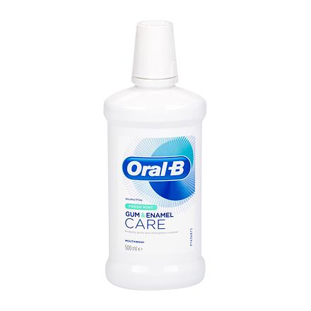 Oral-B Gum & Enamel Care Fresh Mint ústní voda bez alkoholu pro ochranu dásní a posílení skloviny 500 ml