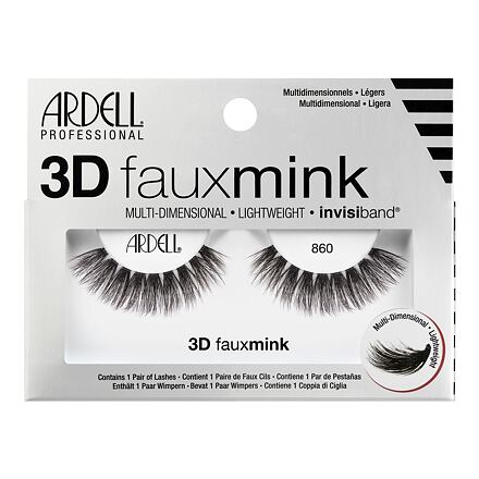 Ardell 3D Faux Mink 860 vícevrstvé umělé řasy odstín black